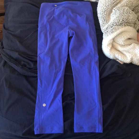 lululemon cropped leggings (royal blue) - Picture 2 of 3